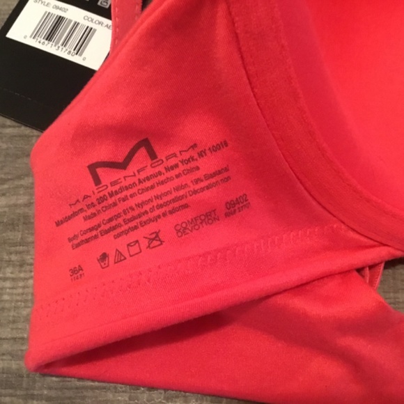 Maidenform NWT light red T-shirt bra, 36a - Picture 4 of 4